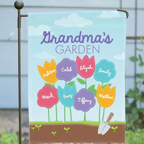 Personalized Favorite Flowers Garden Flag