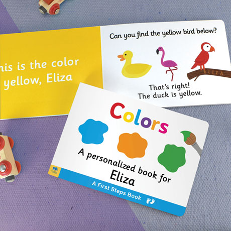 Personalized Learn Your Colors Toddler Board Book