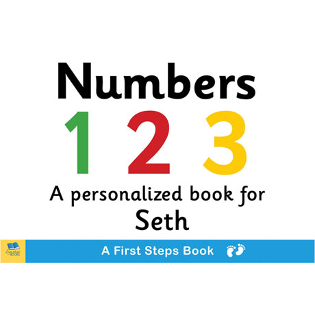 Product image for Personalized Learn Your Numbers Toddler Board Book