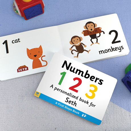 Personalized Learn Your Numbers Toddler Board Book