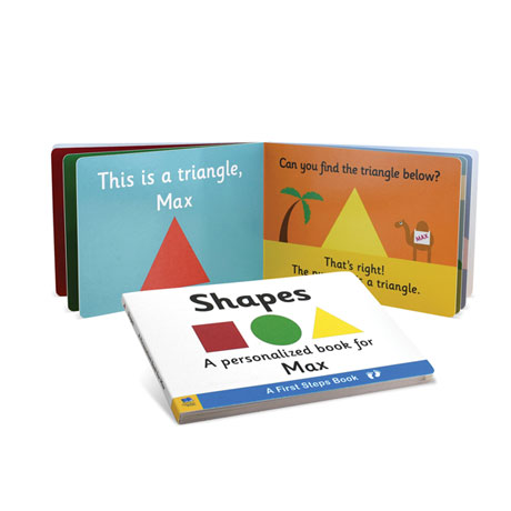 Personalized Learn Your Shapes Toddler Board Book