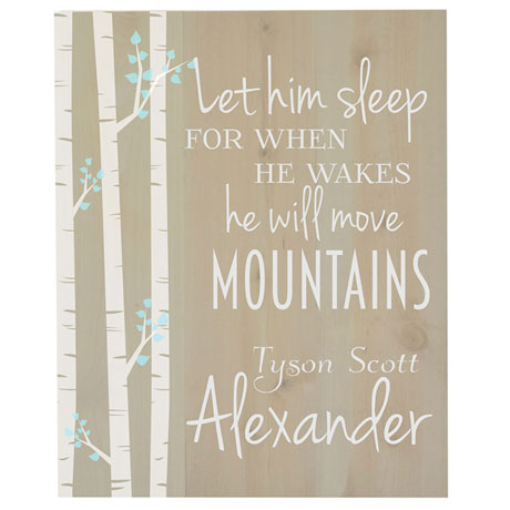 Product image for Personalized Baby Pallet Wood Wall Art
