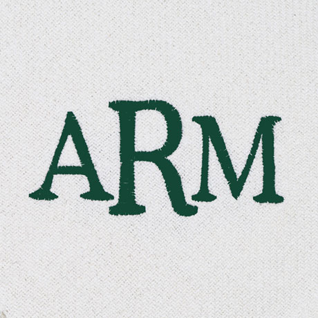 Product image for Monogrammed Ivory Throw Blanket