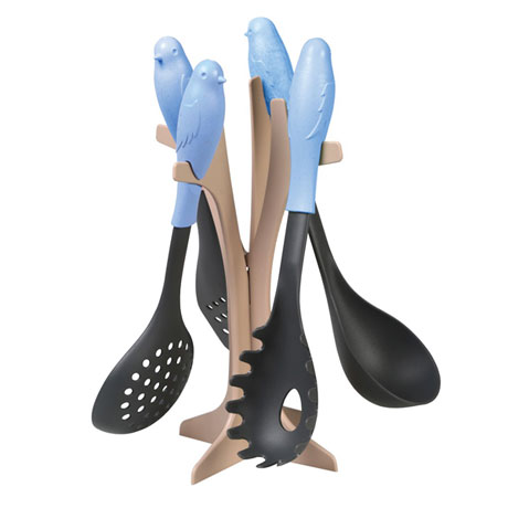 Product image for Bluebirds Kitchen Utensils and Tree Stand