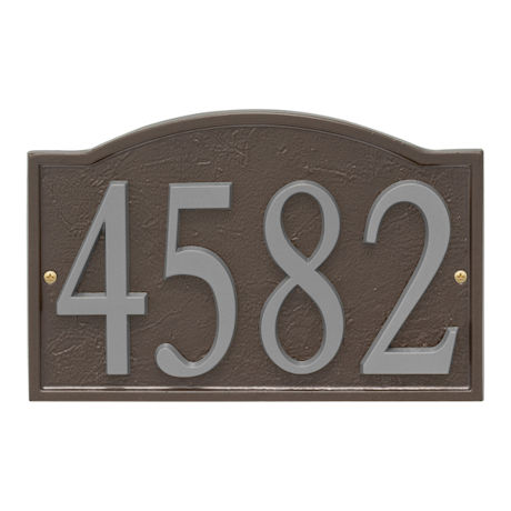 Product image for Personalized DIY Cast Metal Arch Address Plaque