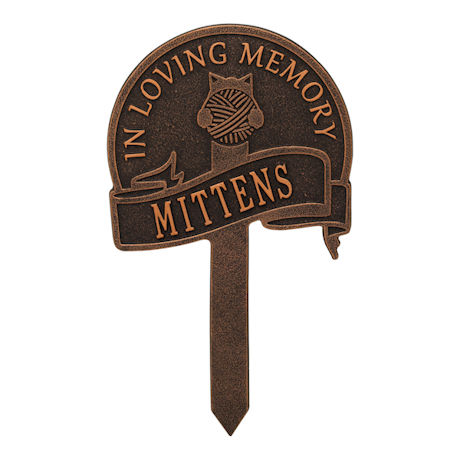 Product image for Personalized Cat Memorial Yard Plaque