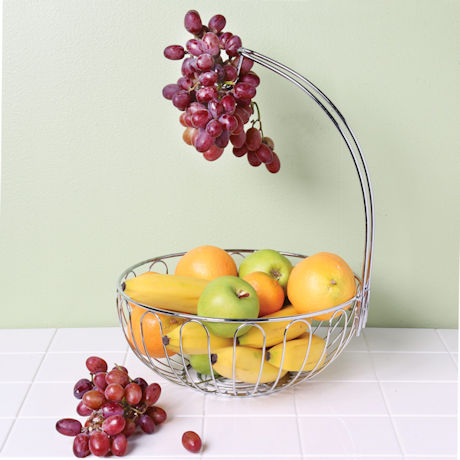Wire Fruit Basket with Banana Hanger