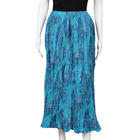 Women's Peasant Skirt - Broomstick Maxi in Blues and Purples