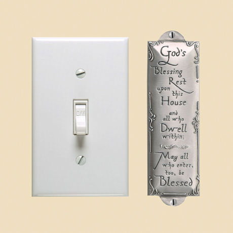 Product image for House Blessing Plaque in Handcrafted Pewter with Gift Box