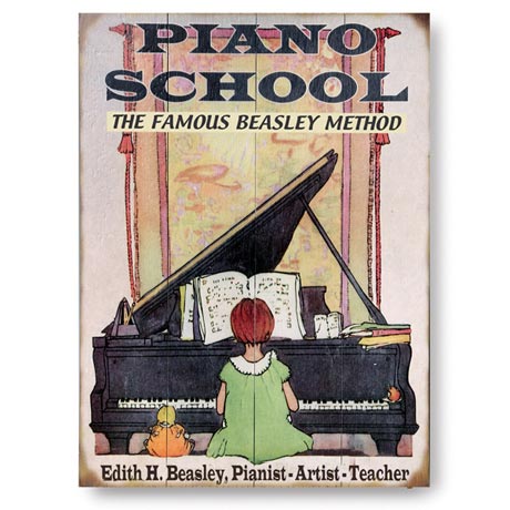 Personalized Piano School Sign