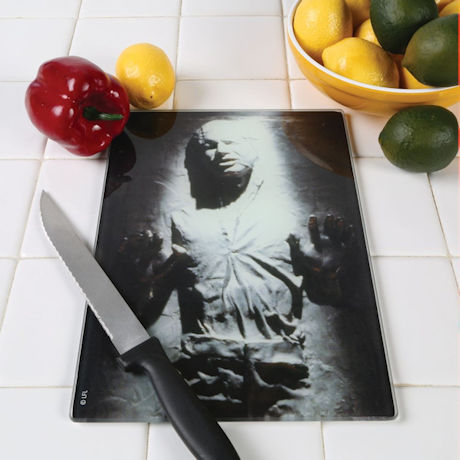 Product image for Star Wars Han Solo Frozen In Carbonite Glass Tempered Cutting Board