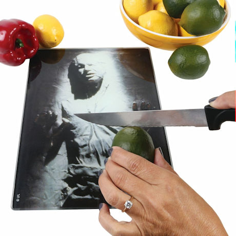 Star Wars Han Solo Frozen In Carbonite Glass Tempered Cutting Board