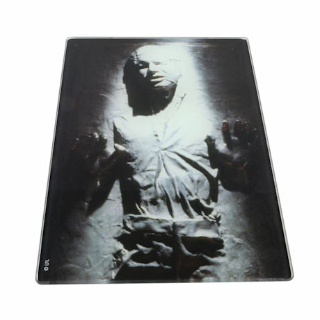 Star Wars Han Solo Frozen In Carbonite Glass Tempered Cutting Board