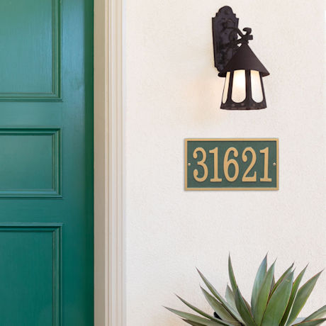 Product image for Personalized Rectangle House Number Plaque
