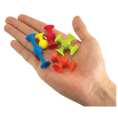 Fat Brain Toys Mini Squigz 75-Piece Set