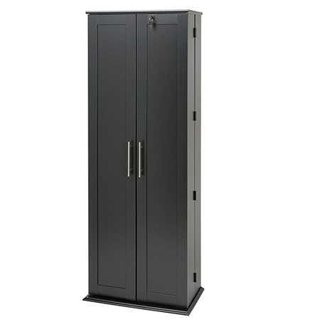 Product image for Grande Locking Media Storage Cabinet with Shaker Doors - CDs, & DVDs