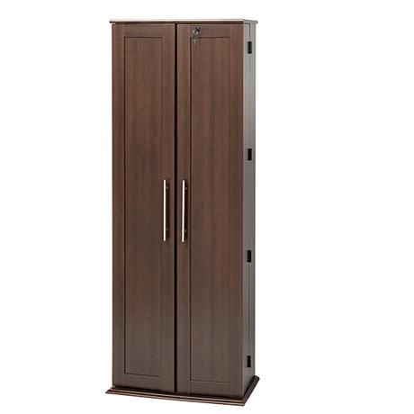 Product image for Grande Locking Media Storage Cabinet with Shaker Doors - CDs, & DVDs