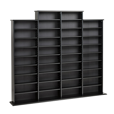 Product image for Quad Width Wall Storage - CDs & DVDs