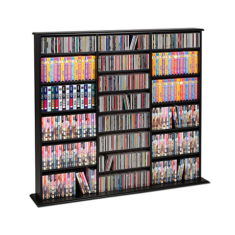 Product image for Triple Width Wall Storage - CDs & DVDs