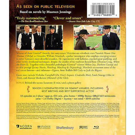 Product image for Murdoch Mysteries: Season 2 DVD & Blu-ray