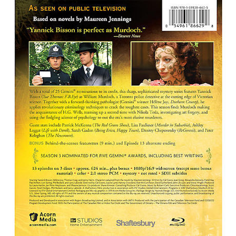 Product image for Murdoch Mysteries: Season 3 DVD & Blu-ray