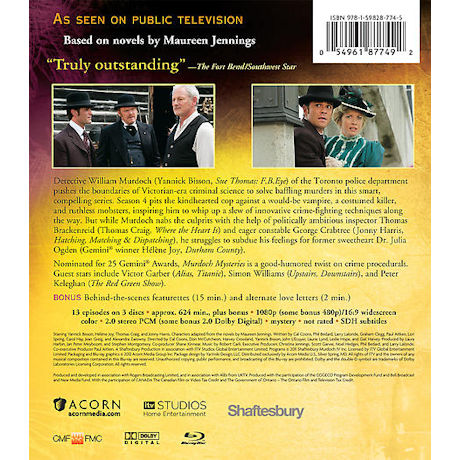 Product image for Murdoch Mysteries: Season 4 DVD & Blu-ray