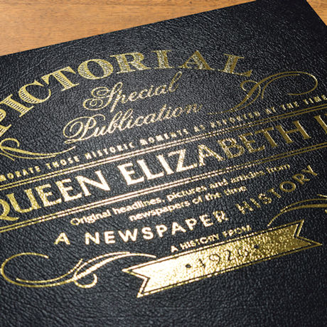Product image for Queen Elizabeth II Personalized Pictorial History Hardcover Book