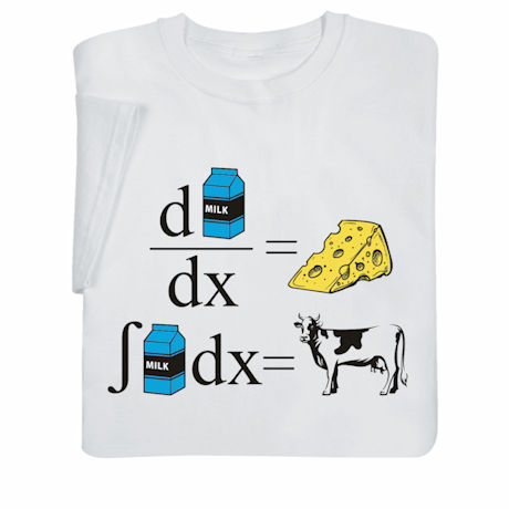 Product image for Calculus of Cheese T-Shirt or Sweatshirt