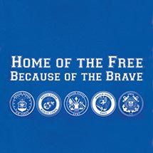 Product Image for 'Home Of The Free Because Of The Brave' Shirts