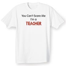Alternate Image 1 for Personalized You Can't Scare Me Shirt
