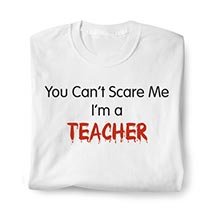 Alternate Image 2 for Personalized You Can't Scare Me Shirt