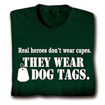 Product Image for Real Heroes Wear Dog Tags Shirts