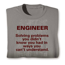 Alternate Image 1 for Engineer Solving Problems T-Shirt