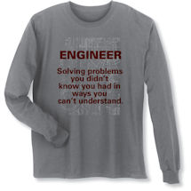 Alternate image for Engineer Solving Problems Long Sleeve T-Shirt