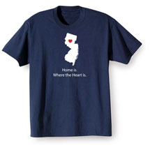 Alternate image Home Is Where The Heart Is T-Shirt - Choose Your State