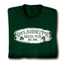 Alternate image for Personalized 'Your Name & Date' Irish Pub T-Shirt or Sweatshirt