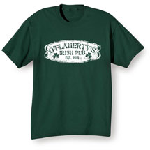 Alternate Image 1 for Personalized 'Your Name & Date' Irish Pub T-Shirt or Sweatshirt