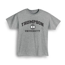 Alternate Image 1 for Personalized 'Your Name' University Shirt (Black)