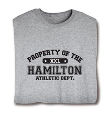 Product Image for Personalized Property of 'Your Name' XXL T-Shirt