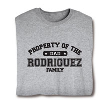 Product Image for Personalized Property of "Your Name" Dad Athletic T-Shirt or Sweatshirt
