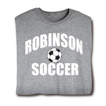 Product Image for Personalized 'Your Name' Soccer T-Shirt or Sweatshirt