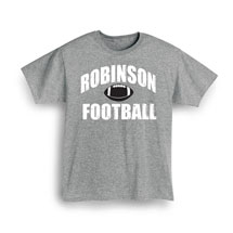 Alternate Image 1 for Personalized 'Your Name' Football T-Shirt