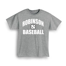 Alternate Image 1 for Personalized 'Your Name' Baseball T-Shirt