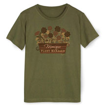Alternate Image 3 for Personalized 'Your Name' Plant Manager Gardening T-Shirt or Sweatshirt