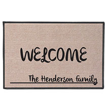 Personalized 'Your Name' Doormat -  Contemporary