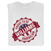 Product Image for Personalized 'Your Name' Proud To Be American (White)
