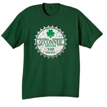 Alternate Image 1 for Personalized 'Your Name' Irish 100 Proof Shirt