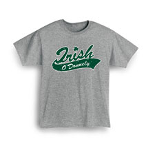 Alternate Image 1 for Personalized Irish 'Your Name' Underline Shirt
