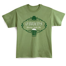 Alternate Image 1 for Personalized 'Your Name' Strong Irish Ale Shirt