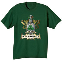 Alternate Image 1 for Personalized 'Your Name' Irish Family Clan Shirt